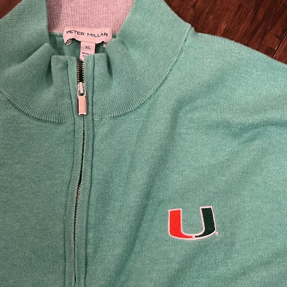 Peter millar / MIAMI Q-zip / size large / fabric in picture. Perfectct condition - Picture 2 of 4